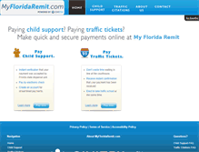 Tablet Screenshot of myfloridaremit.com